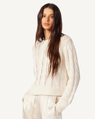 Sydney Cable Knit Sweater-Sweaters-Sablyn-Gardenia-XS-Mercantile Portland