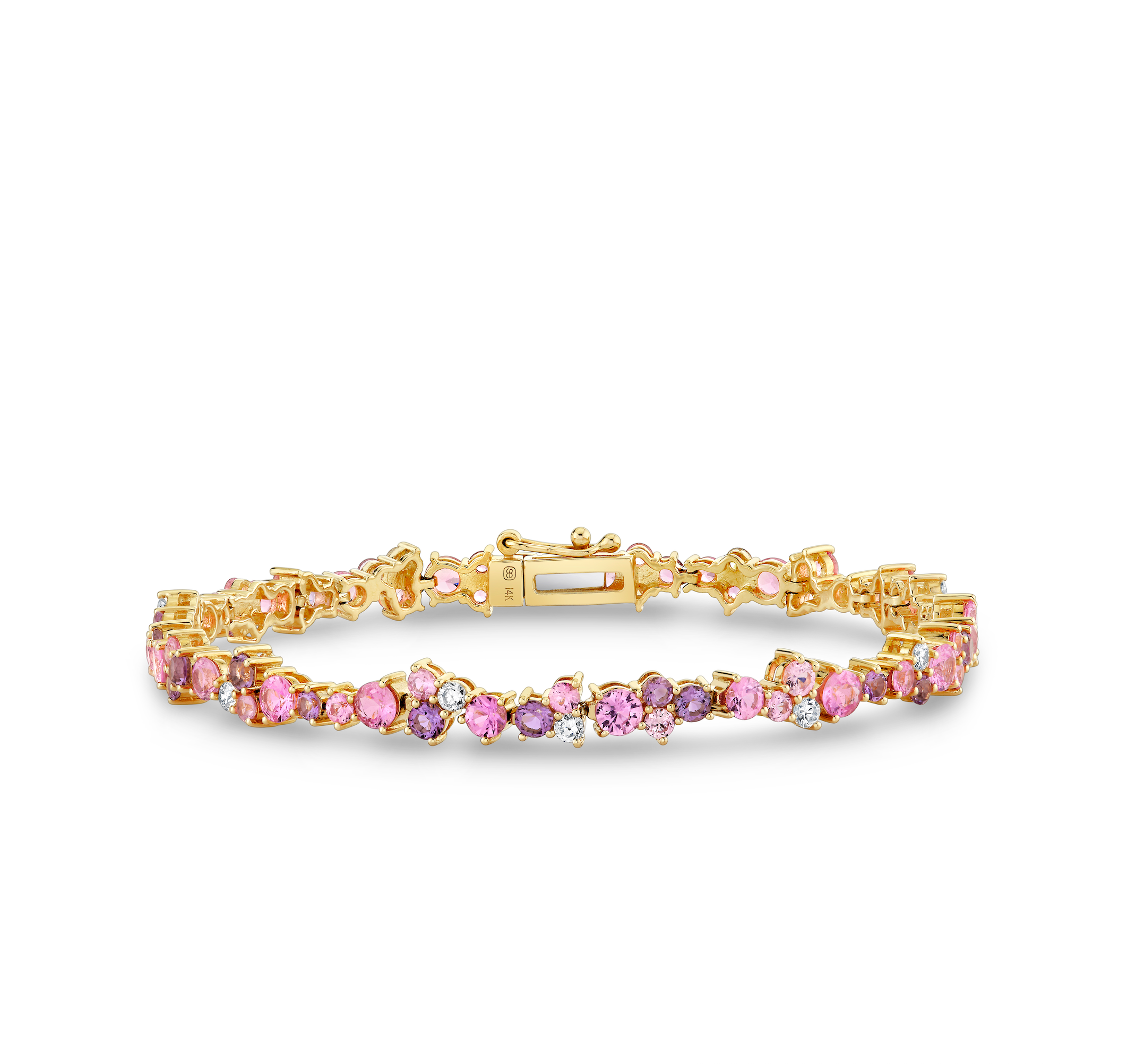 SYDNEY EVAN BJP2738PSPHLAM-Y6.75 COCKTAIL TENNIS B YG-Jewelry-Sydney Evan-Yellow Gold-OS-Mercantile Portland