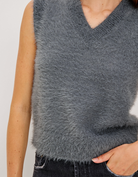 Talli Vest in Heather Charcoal-Sweaters-Rails-Medium Heather Charcoal-XS-Mercantile Portland