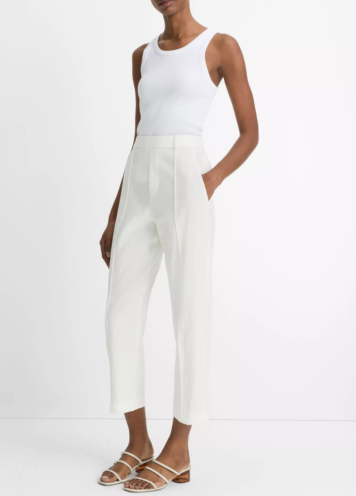 Tapered Pull-On Pant-Clothing-Vince-Off White-XXS-Mercantile Portland