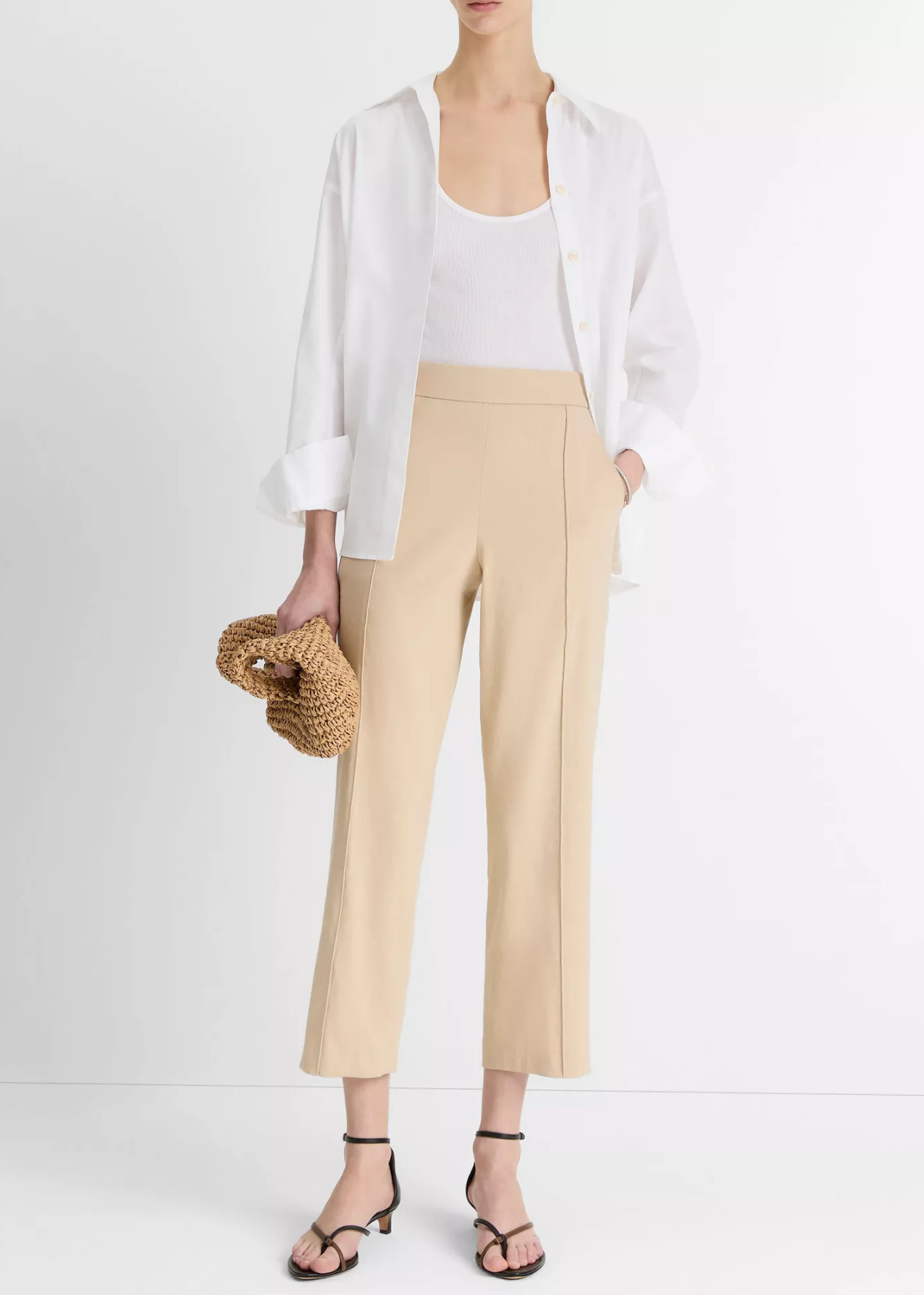 Tapered Pull-On Pant-Clothing-Vince-Pale Nut-XXS-Mercantile Portland