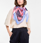 Tapoesie Scarf in Red/Blue-Scarves and Wraps-MAPOESIE-Red / Blue-OS-Mercantile Portland