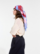 Tapoesie Scarf in Red/Blue-Scarves and Wraps-MAPOESIE-Red / Blue-OS-Mercantile Portland