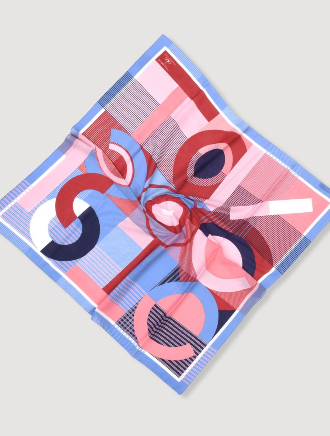 Tapoesie Scarf in Red/Blue-Scarves and Wraps-MAPOESIE-Red / Blue-OS-Mercantile Portland