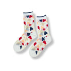 Terrazzo Hearts Crew Sock-Accessories-Hansel from Basel-White-OS-Mercantile Portland