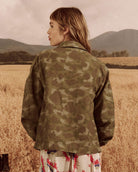 The Blouson Sleeve Chore Jacket.-Jackets-The GREAT.-Desert Camo-0-Mercantile Portland