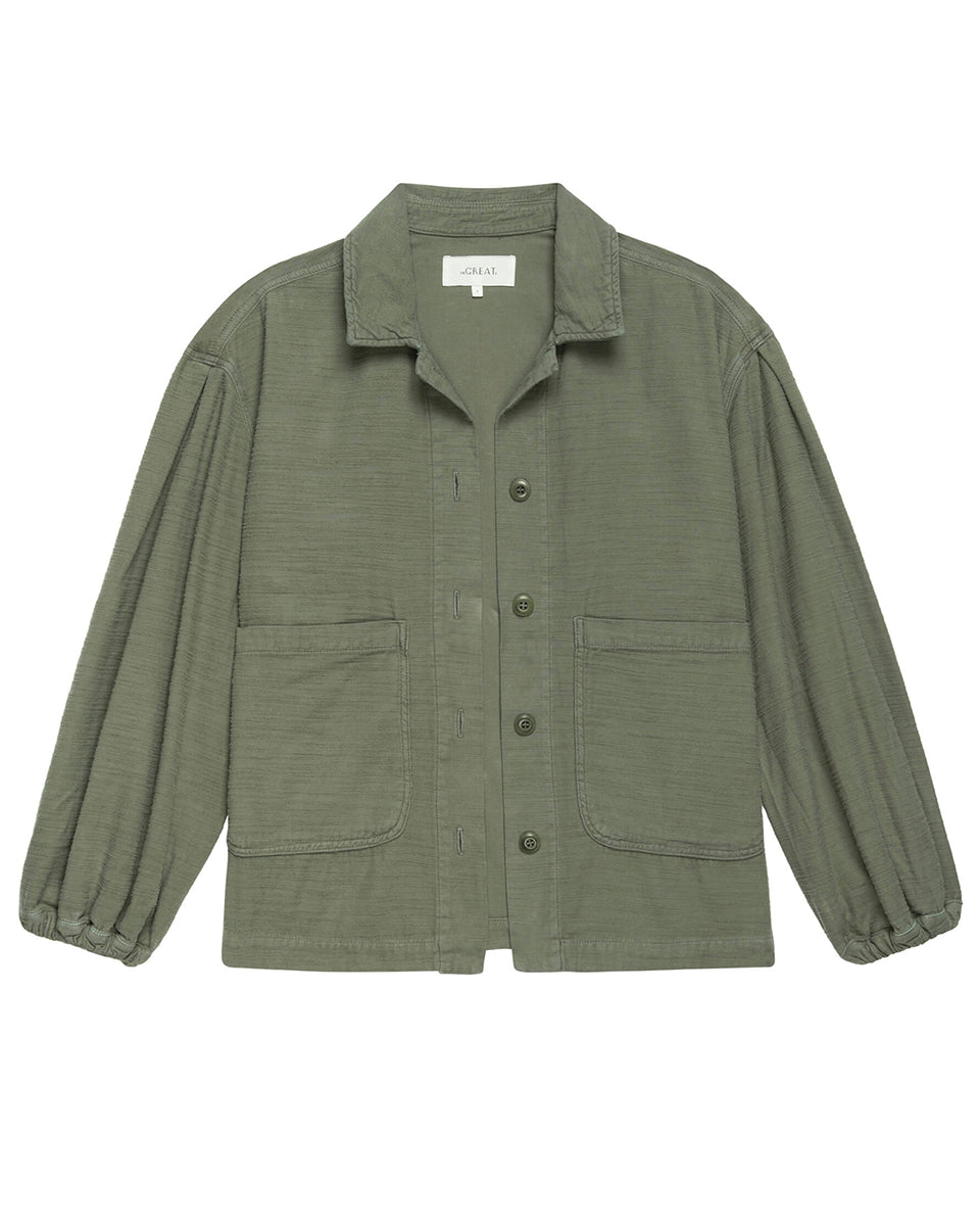 The Blouson Sleeve Chore Jacket.-Jackets-The GREAT.-Army-0-Mercantile Portland