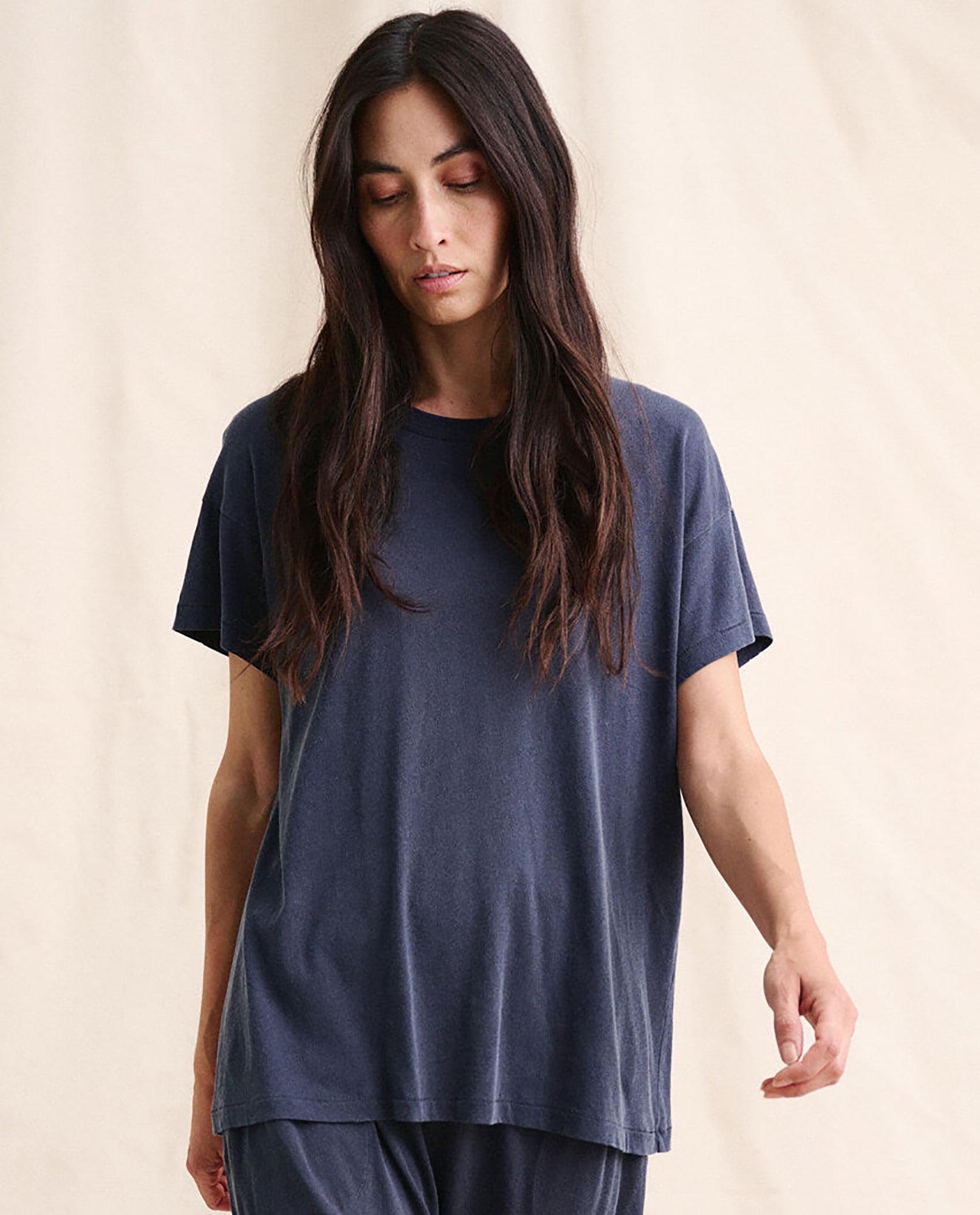 The Boxy Crew-Shirts-The GREAT.-Washed Navy-0-Mercantile Portland