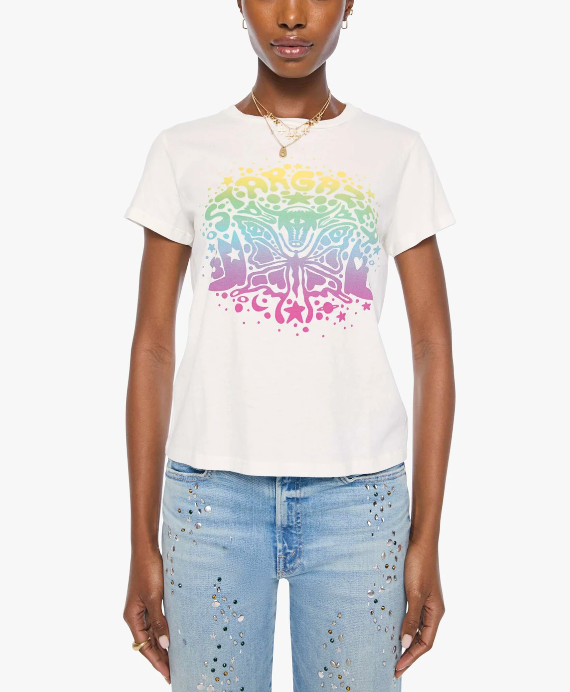 The Boxy Goodie Goodie in Stargazer-T-Shirts-Mother-Stargazer-XS-Mercantile Portland