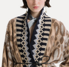 The Brit Leopard Jacquard Cardigan-Sweaters-Forte Forte-Gold-0-Mercantile Portland