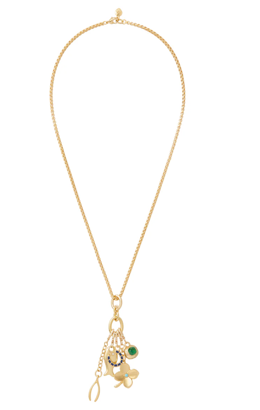The Buona Fortuna Charm Necklace-Jewelry-Roxanne Assoulin-Gold-OS-Mercantile Portland