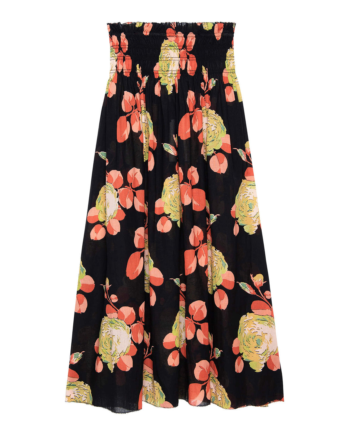 The Canary Skirt.-Skirts-The GREAT.-Cabbage Rose Print-0-Mercantile Portland