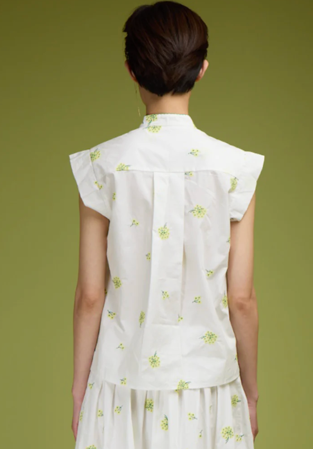 The Carla Shirt-Shirts-Love Binetti-White Floral-XS-Mercantile Portland