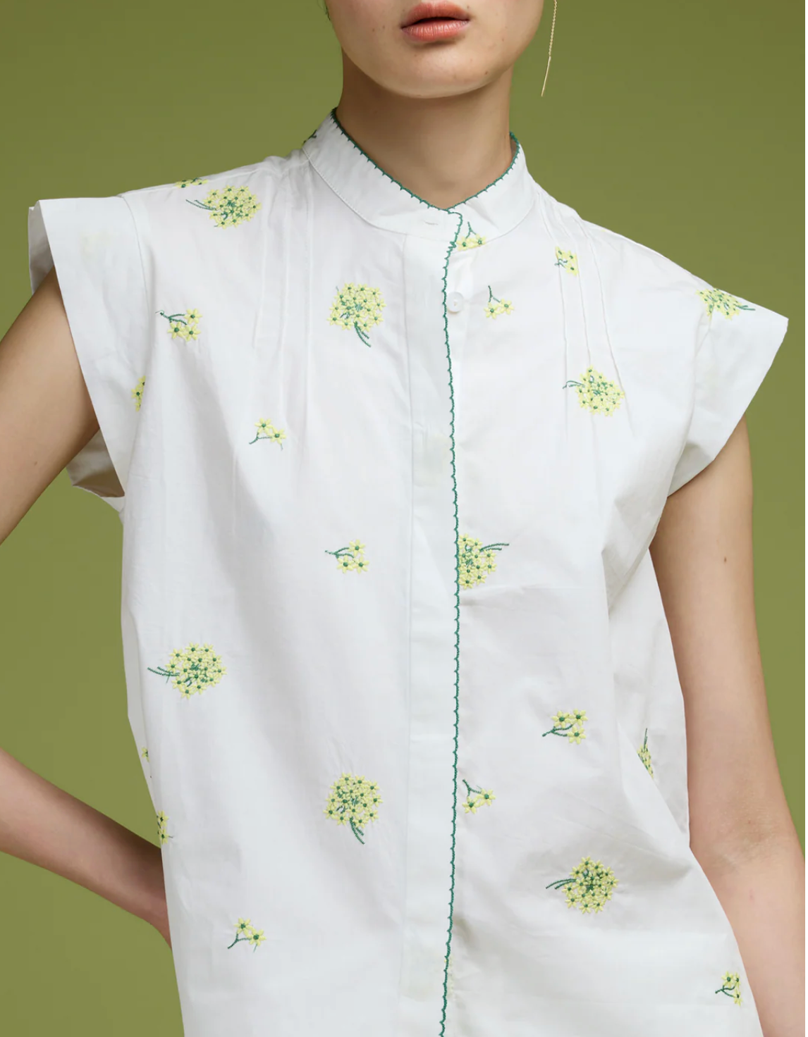 The Carla Shirt-Shirts-Love Binetti-White Floral-XS-Mercantile Portland