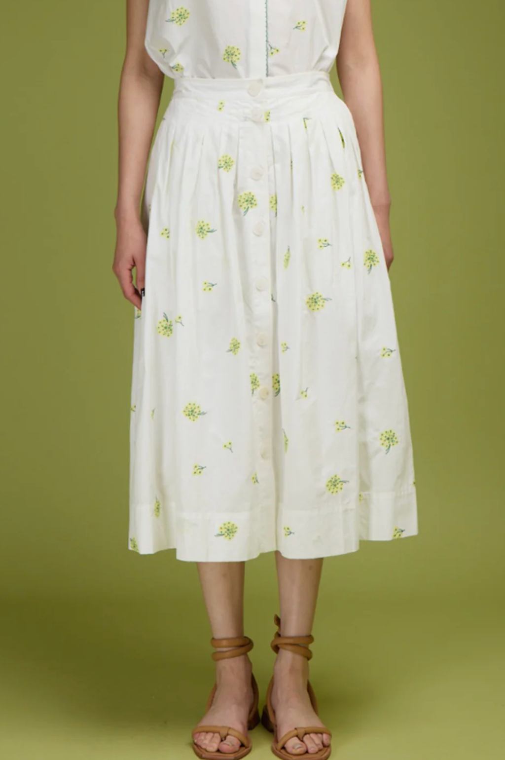 The Carla Skirt-Skirts and Shorts-Love Binetti-White Floral-XS-Mercantile Portland