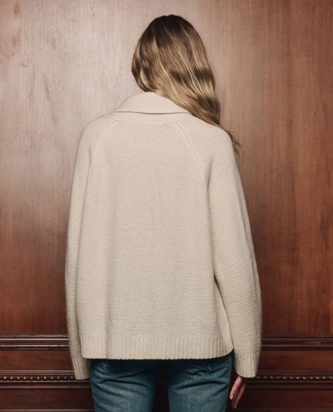 The Cashmere Cable Lodge Cardigan-Sweaters-The GREAT.-Cream-0-Mercantile Portland