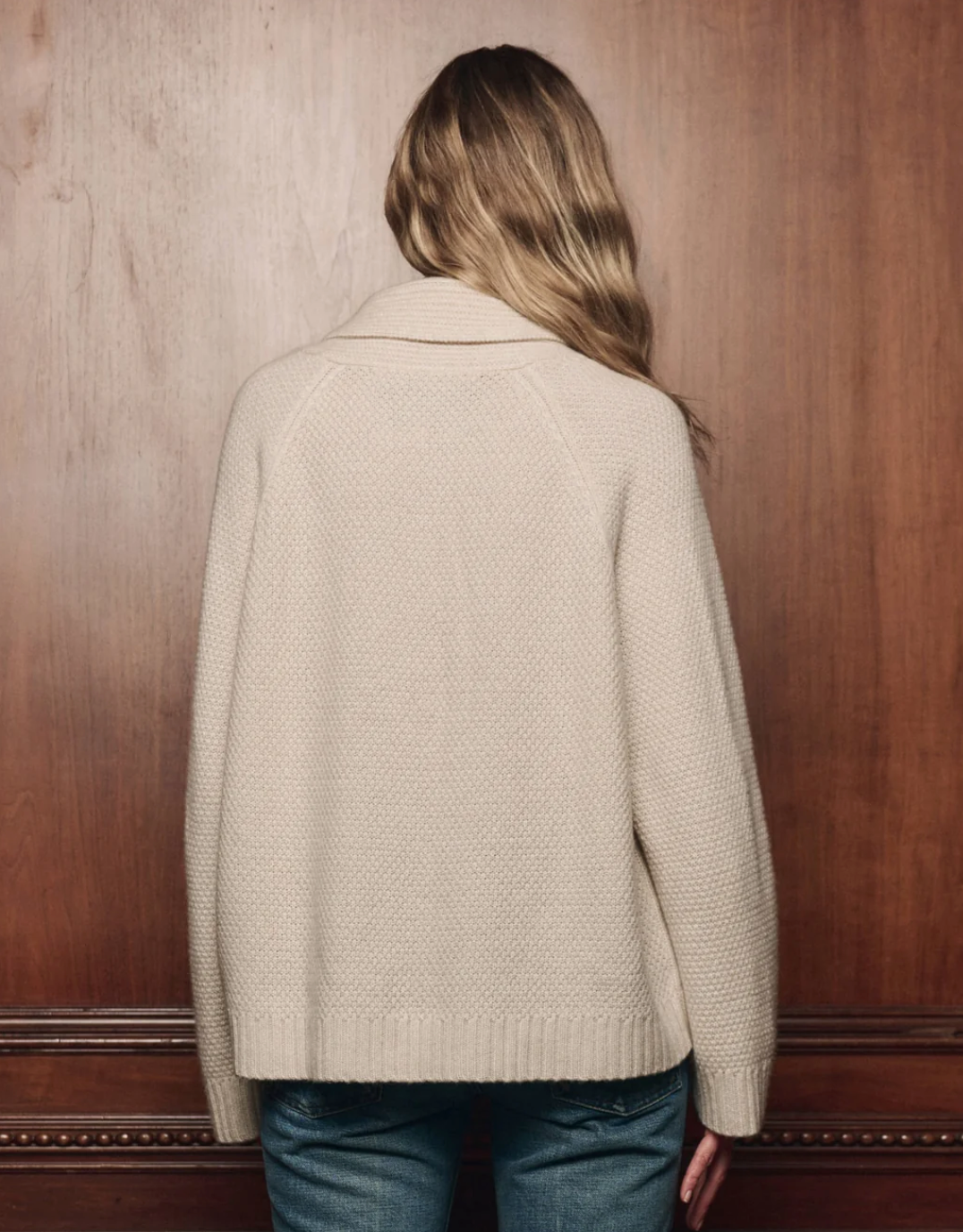 The Cashmere Cable Lodge Cardigan-Sweaters-The GREAT.-Cream-0-Mercantile Portland