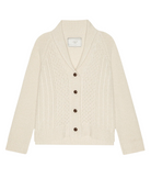 The Cashmere Cable Lodge Cardigan-Sweaters-The GREAT.-Cream-0-Mercantile Portland