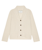 The Cashmere Cable Lodge Cardigan-Sweaters-The GREAT.-Cream-0-Mercantile Portland