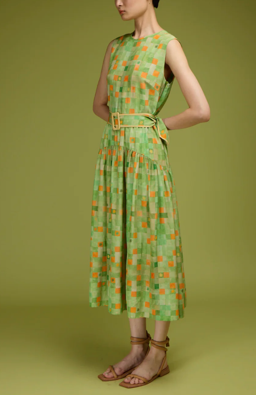 The Cecile Dress-Dresses-Love Binetti-Green-XS-Mercantile Portland