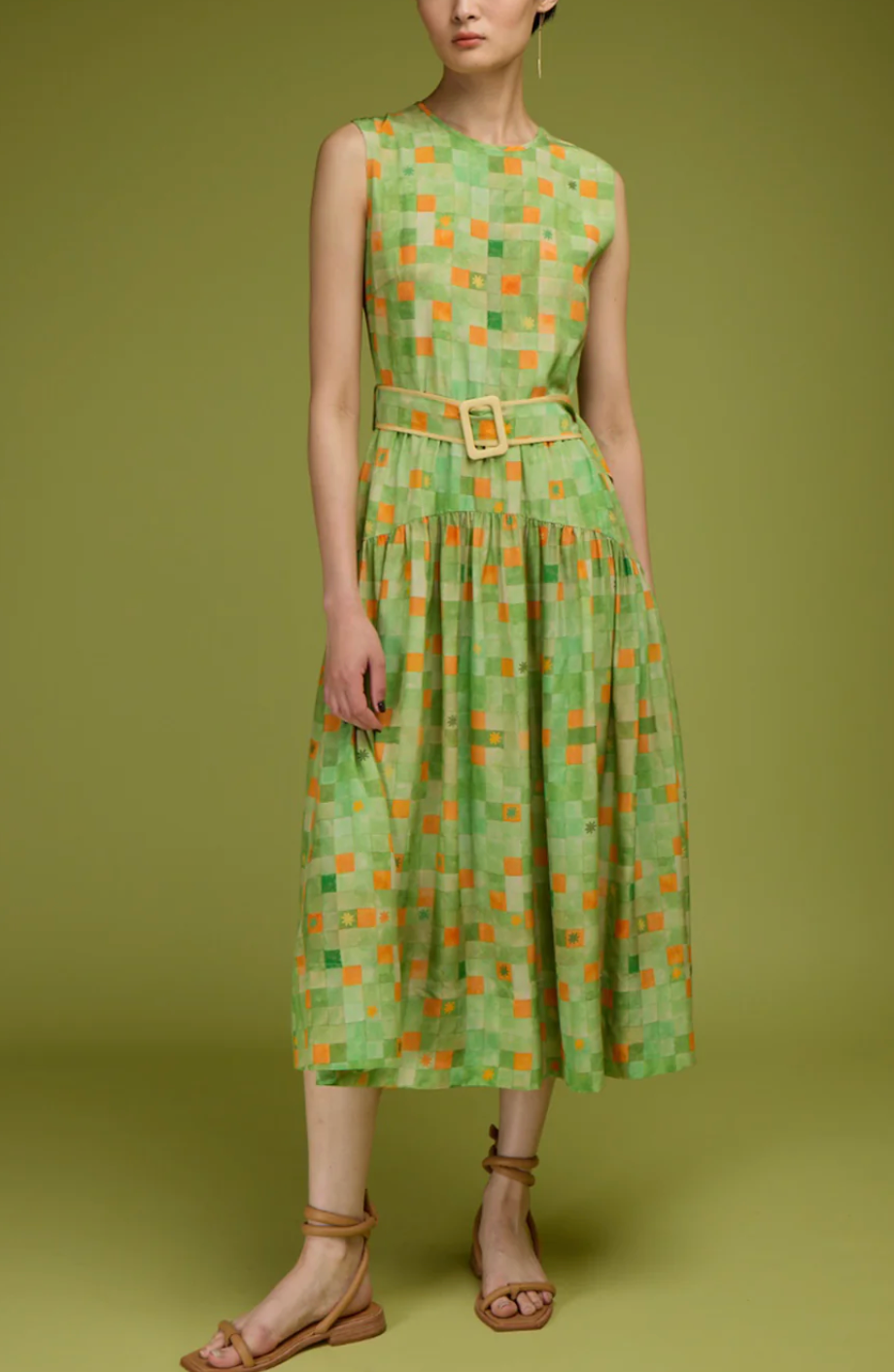 The Cecile Dress-Dresses-Love Binetti-Green-XS-Mercantile Portland