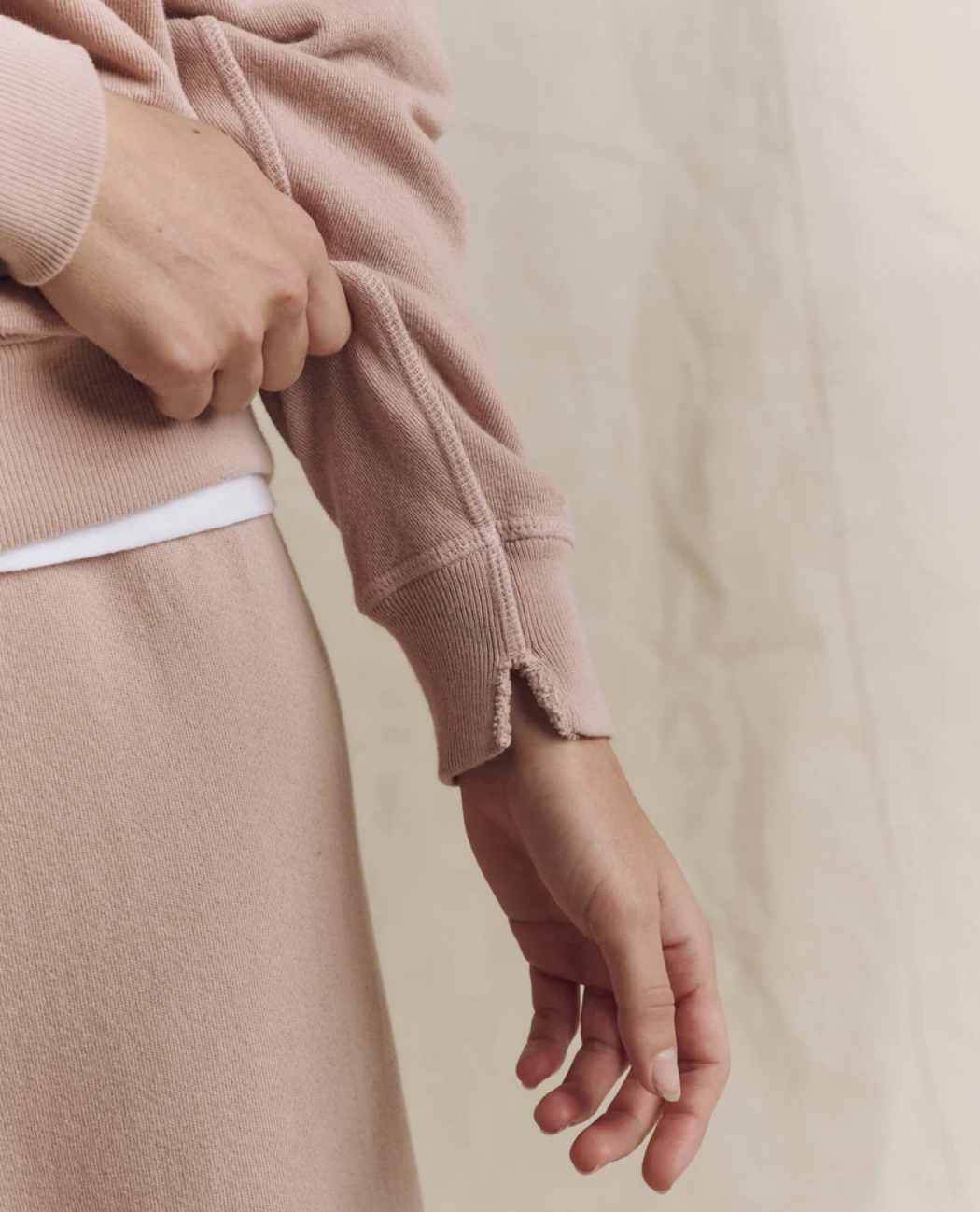 The College Sweatshirt in Ballet Pink-Tops-The GREAT.-Ballet Pink-0-Mercantile Portland