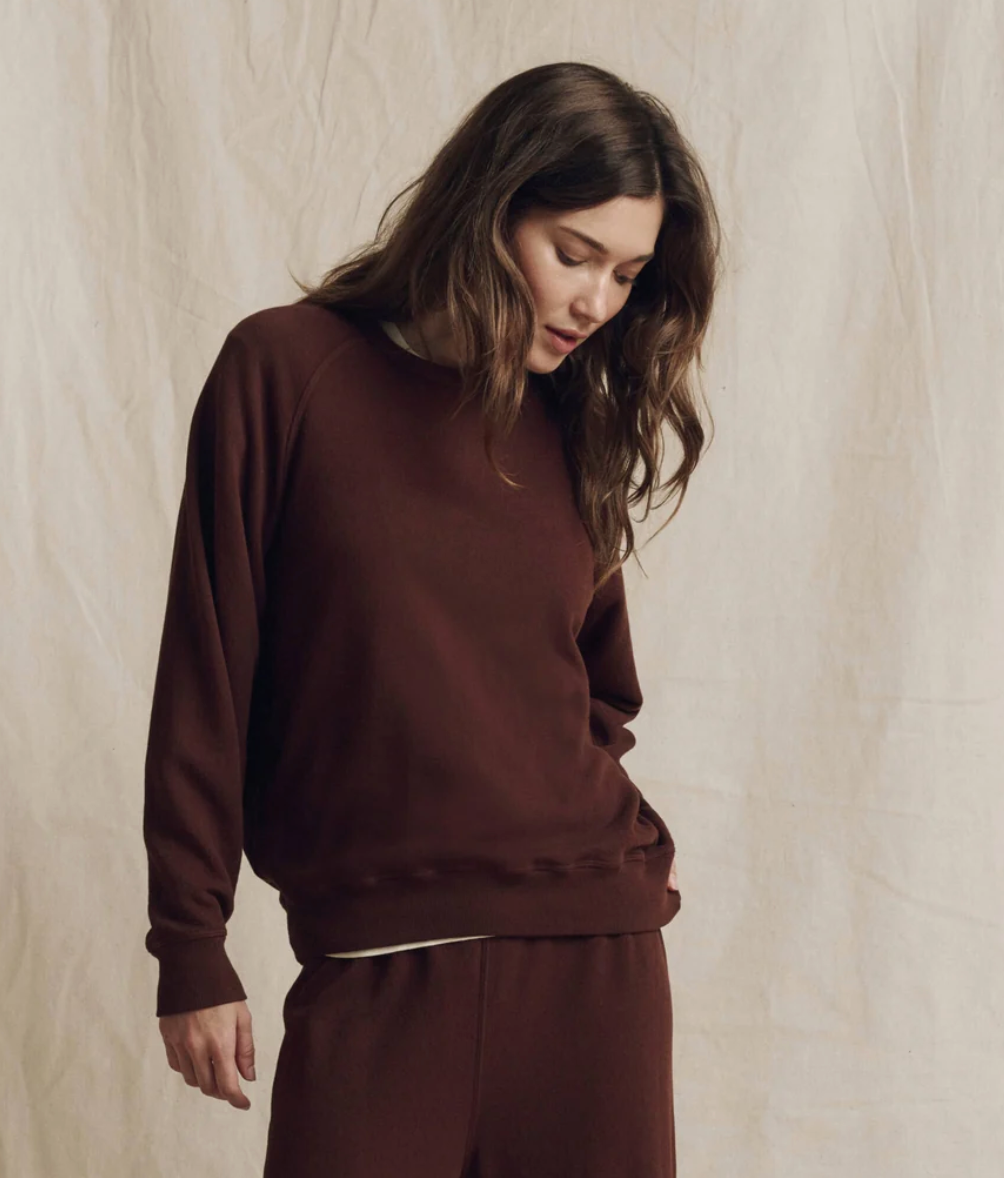 The College Sweatshirt in Driftwood-Tops-The GREAT.-Driftwood-0-Mercantile Portland