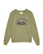 The College Sweatshirt-Sweaters-The GREAT.-Washed Fir Green-0-Mercantile Portland