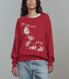 The College Sweatshirt-Sweaters-The GREAT.-True Red with Sleigh Graphic-0-Mercantile Portland