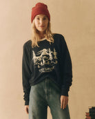 The College Sweatshirt.-Sweaters-The GREAT.-True Navy_The GREAT.-0-Mercantile Portland