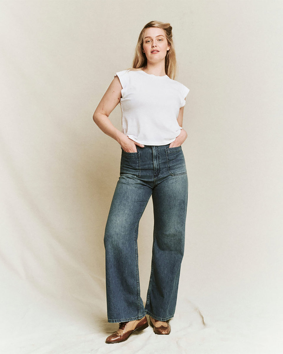 The Dock Jean.-Denim-The GREAT.-Marine Wash-24-Mercantile Portland