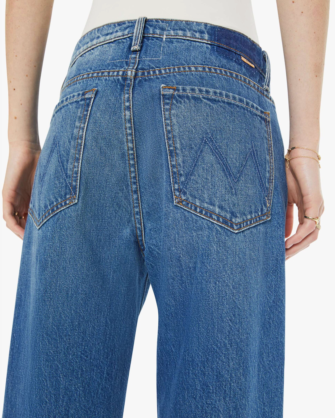 The Dodger Button Flood-Denim-Mother-Green Thumb-23-Mercantile Portland