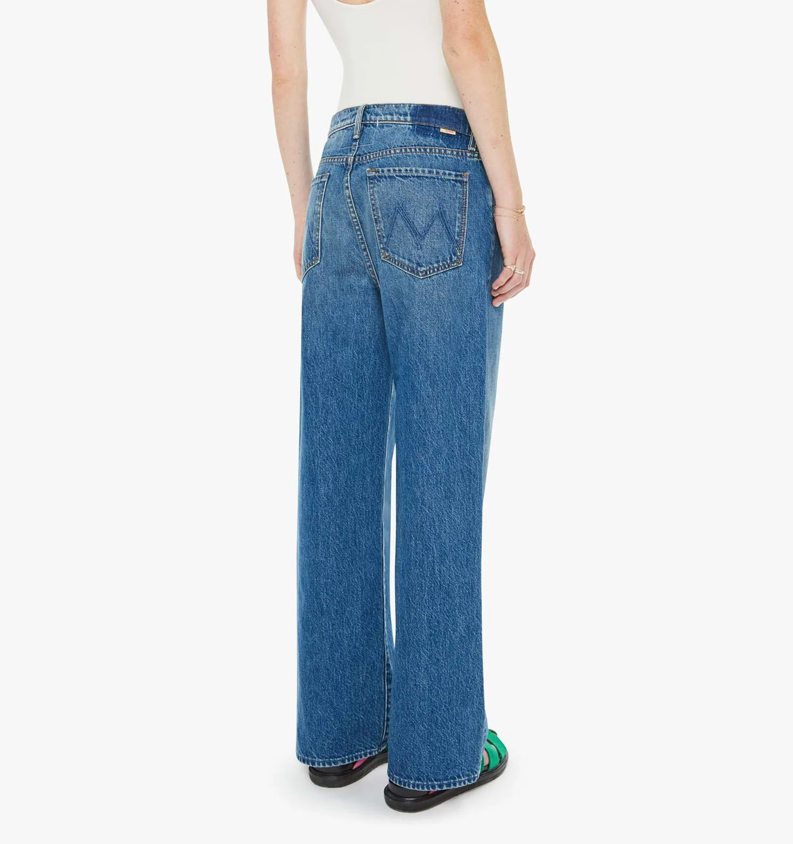 The Dodger Button Flood-Denim-Mother-Green Thumb-23-Mercantile Portland