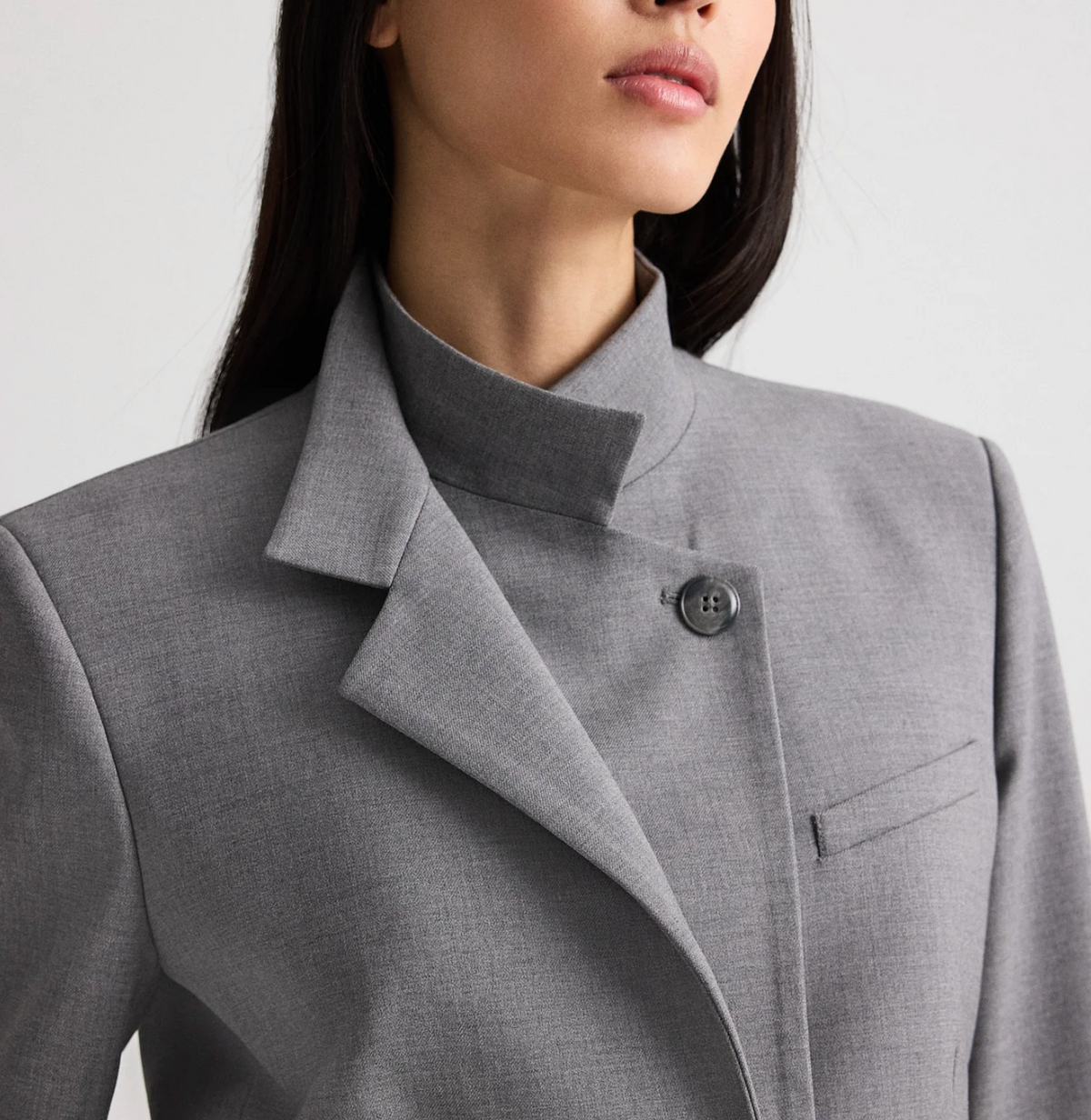 The Double Take Blazer In Heather Grey-Jackets-TWP-Heather Grey-XS-Mercantile Portland