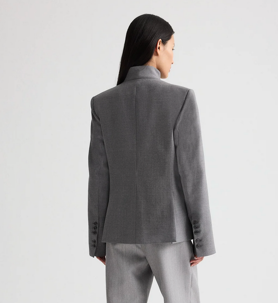 The Double Take Blazer In Heather Grey-Jackets-TWP-Heather Grey-XS-Mercantile Portland