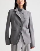 The Double Take Blazer In Heather Grey-Jackets-TWP-Heather Grey-XS-Mercantile Portland