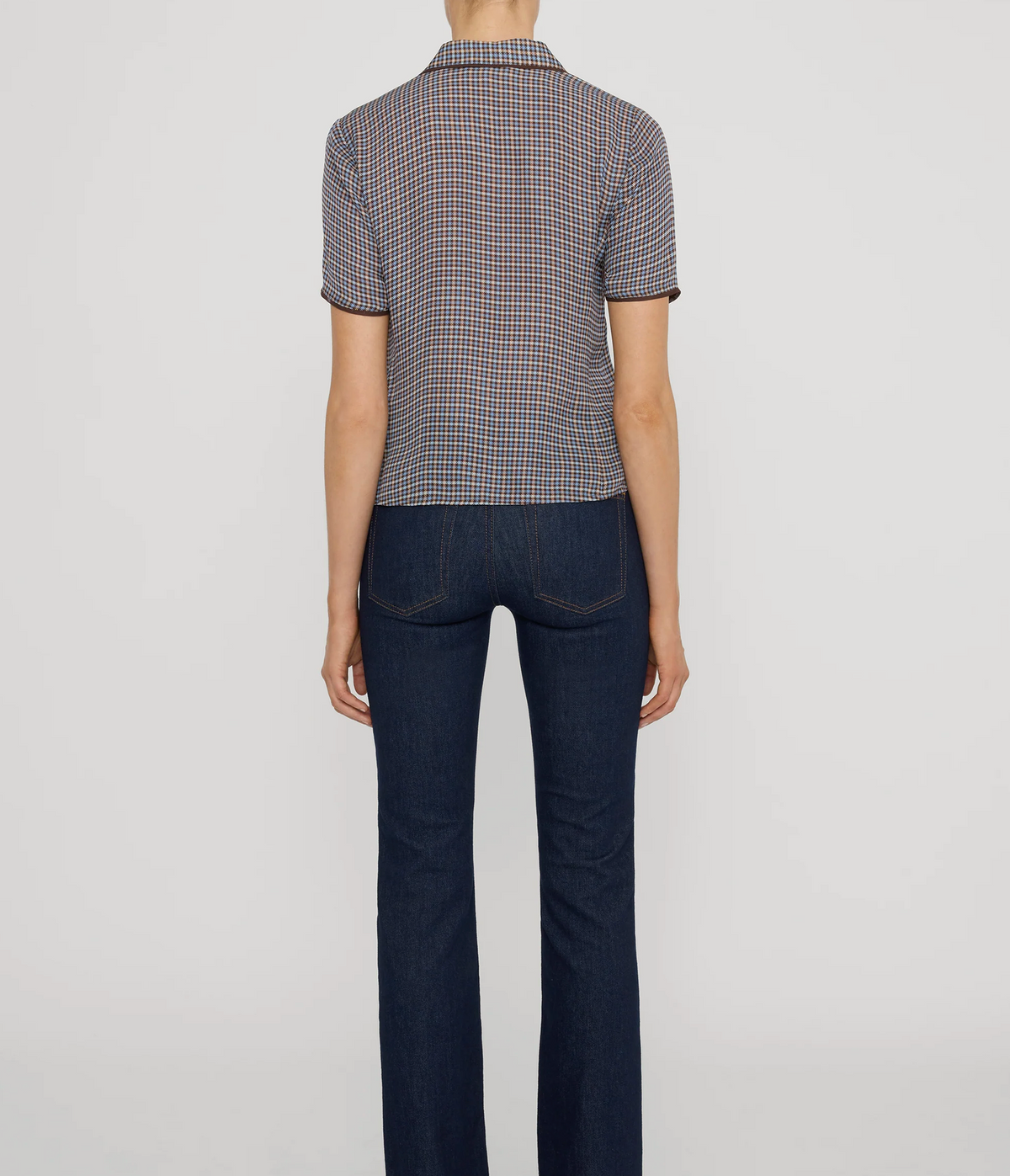 The Essential Top in Chestnut Plaid-Shirts-Frame-Chestnut Plaid-XS-Mercantile Portland
