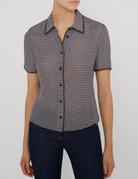 The Essential Top in Chestnut Plaid-Shirts-Frame-Chestnut Plaid-XS-Mercantile Portland