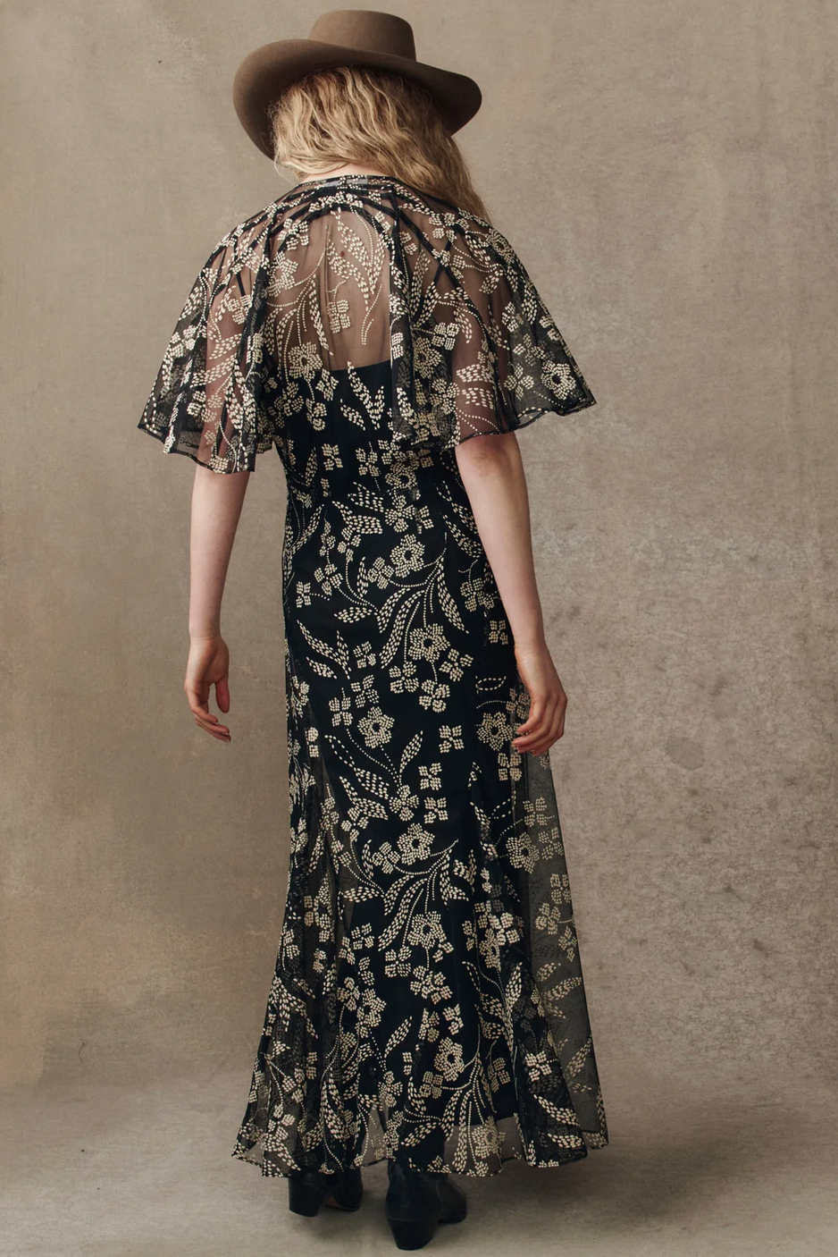The Festal Dress-Dresses-The GREAT.-Brocade Floral-1-Mercantile Portland