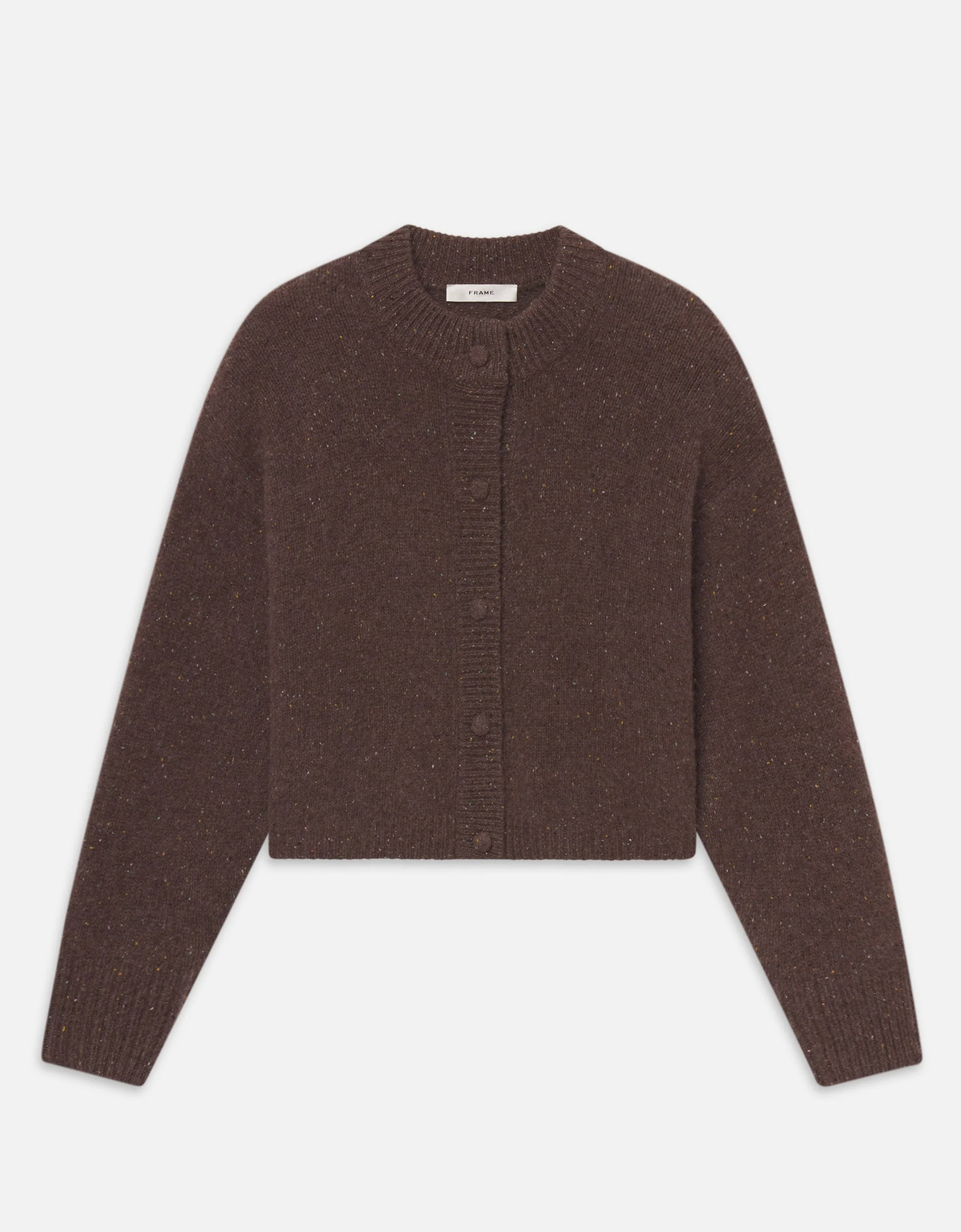The Fleck Cardigan in Brown-Sweaters-Frame-Brown-XS-Mercantile Portland