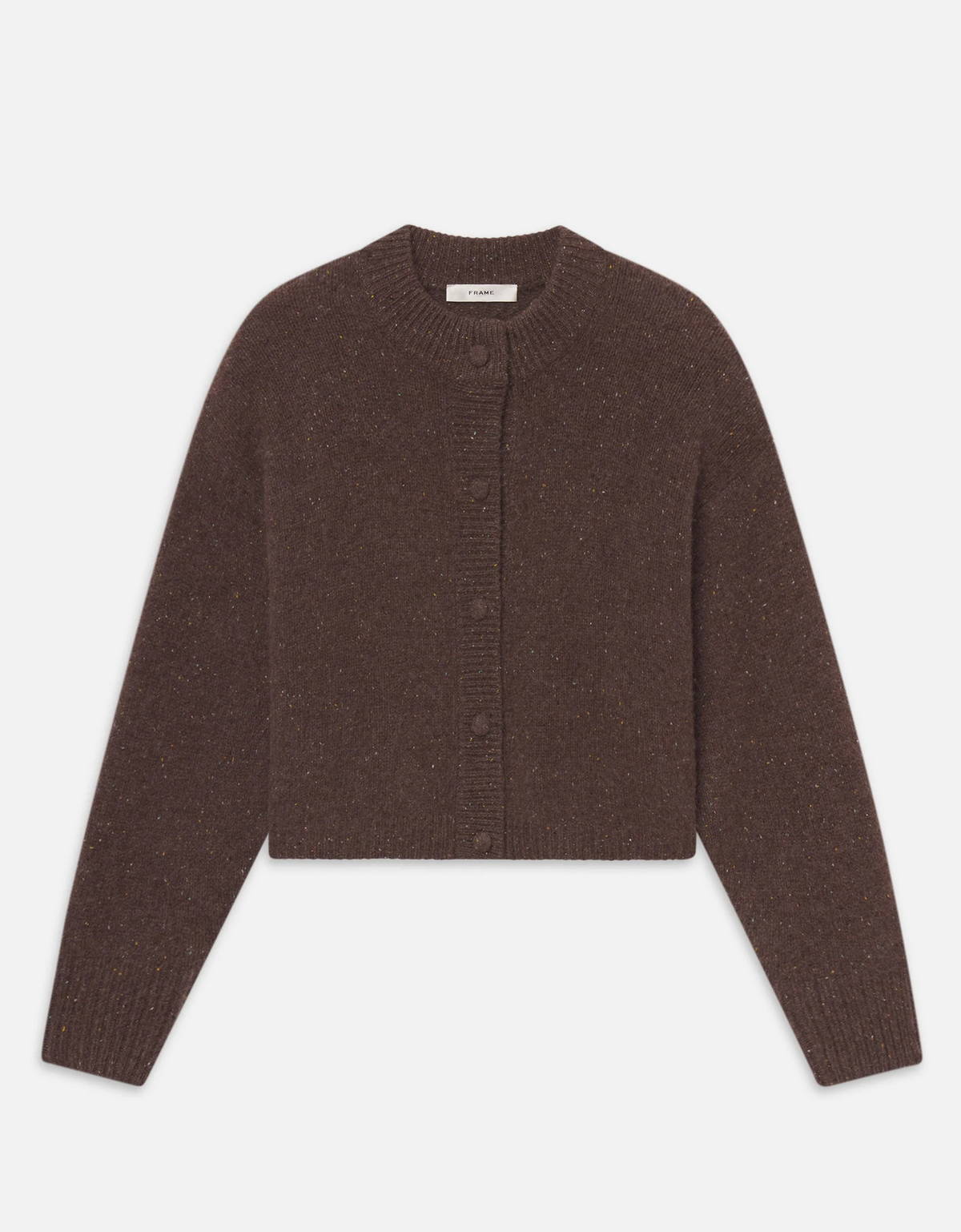 The Fleck Cardigan in Brown-Sweaters-Frame-Brown-XS-Mercantile Portland