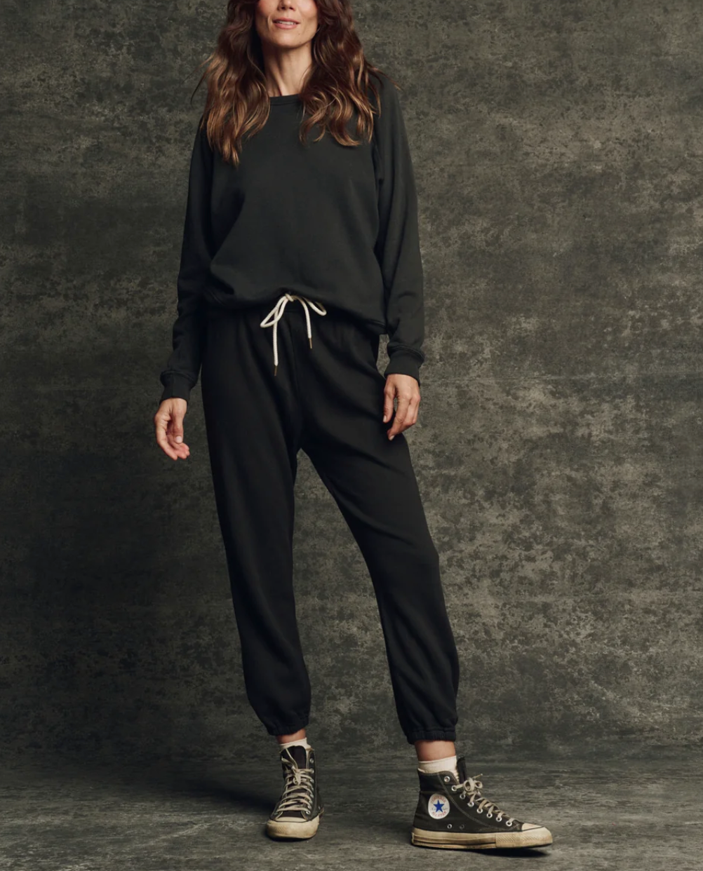 The Fleece Rookie Sweatshirt-Tops-The GREAT.-Almost Black-0-Mercantile Portland