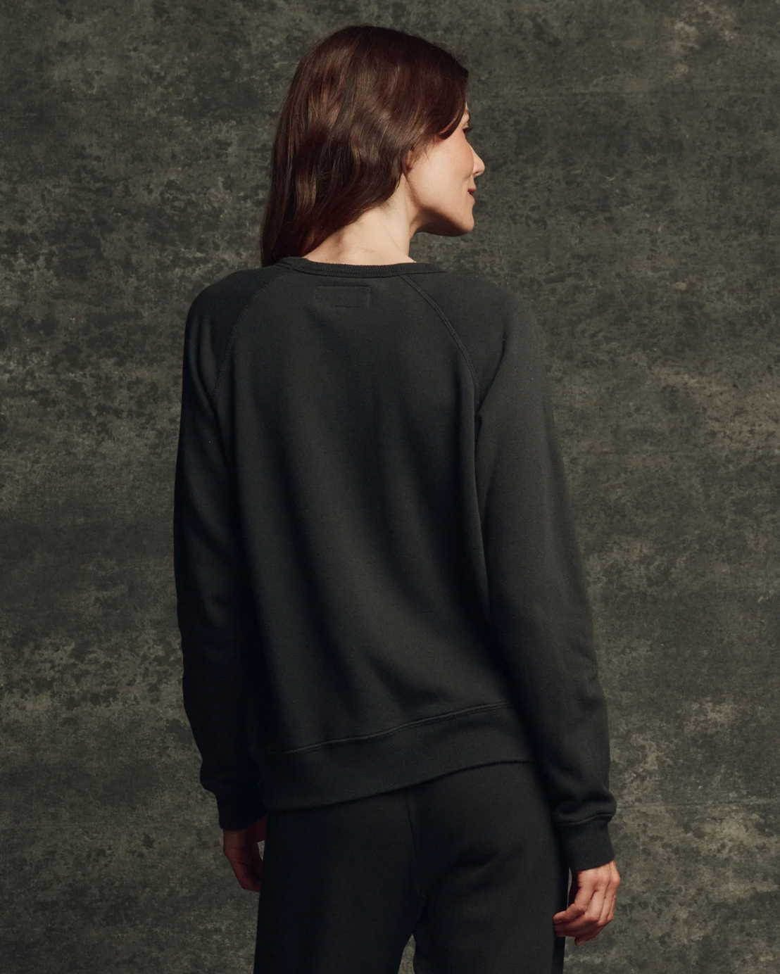 The Fleece Rookie Sweatshirt-Tops-The GREAT.-Almost Black-0-Mercantile Portland