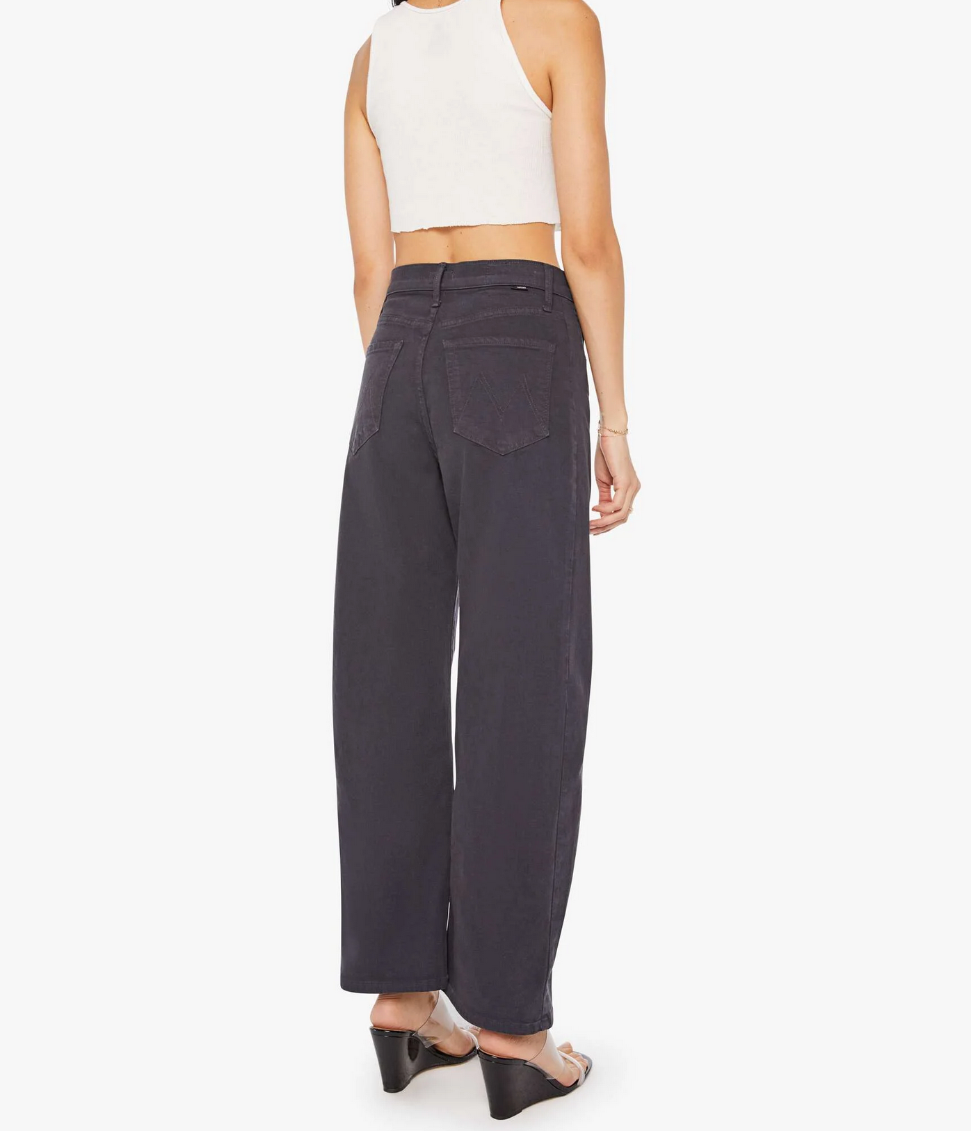 The Half-Pipe Flood in Faded Black-Denim-Mother-Faded Black-26-Mercantile Portland
