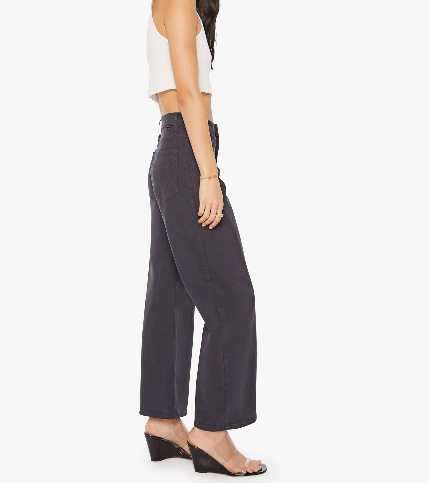 The Half-Pipe Flood in Faded Black-Denim-Mother-Faded Black-26-Mercantile Portland