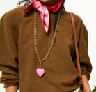 The Happy Heart Necklace-Jewelry-Roxanne Assoulin-Pink-OS-Mercantile Portland