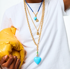 The Happy Heart Necklace-Jewelry-Roxanne Assoulin-Turquoise-OS-Mercantile Portland