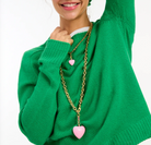 The Happy Heart Necklace-Jewelry-Roxanne Assoulin-Pink-OS-Mercantile Portland