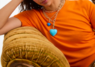 The Happy Heart Necklace-Jewelry-Roxanne Assoulin-Turquoise-OS-Mercantile Portland