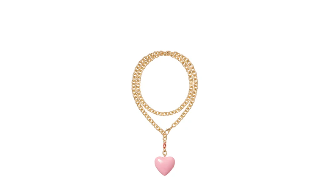 The Happy Heart Necklace-Jewelry-Roxanne Assoulin-Pink-OS-Mercantile Portland